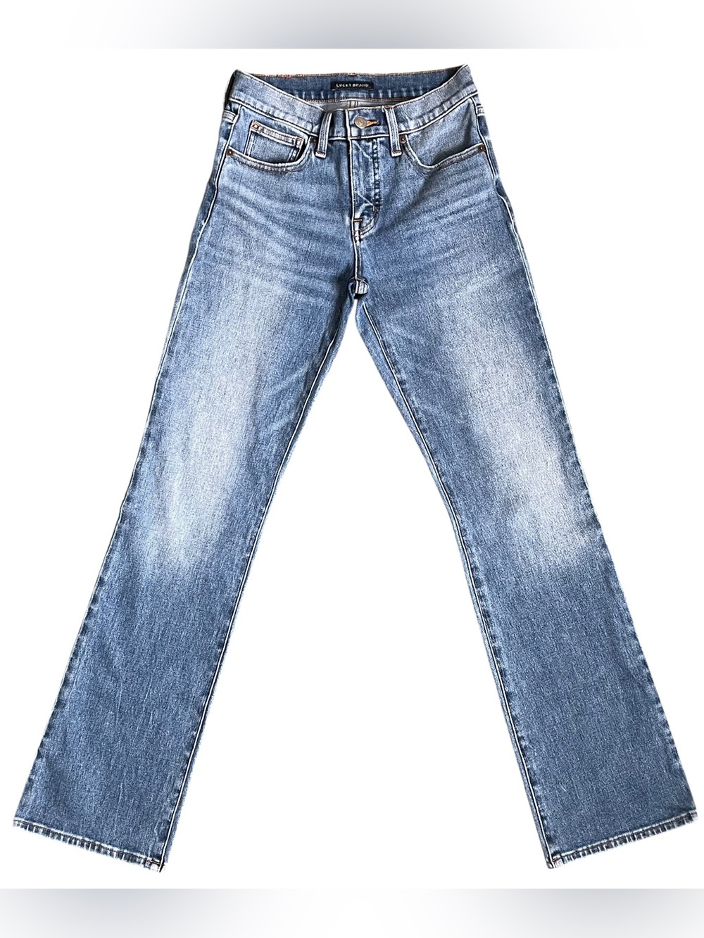 Lucky Brand Ava Mid Rise Bootcut Jeans Size 4/27 Medium Wash Stretch Denim